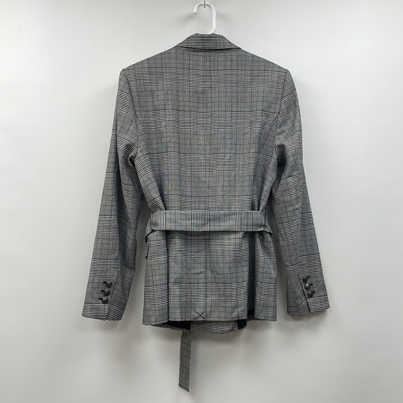 Laundry by Shelli Segal Houndstooth Plaid Double Breasted Longline Blazer 12 - Picture 6 of 12